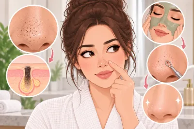 الرؤوس السوداء: لماذا تظهر وكيف تزيلينها بأمان