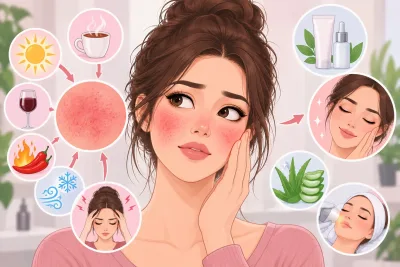 احمرار الوجه والوردية (Rosacea): الأسباب والعلاج